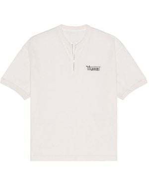 Visvim Merckx Quarter Zip Tee - White
