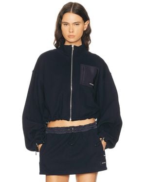 Miu Miu Felpa Nylon Jacket - Blue