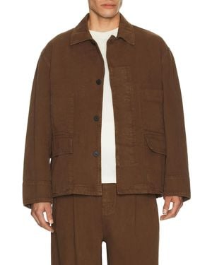 LE17SEPTEMBRE Denim Field Jacket - Brown