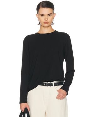 Kye Relaxed Long Sleeve Tee - Black