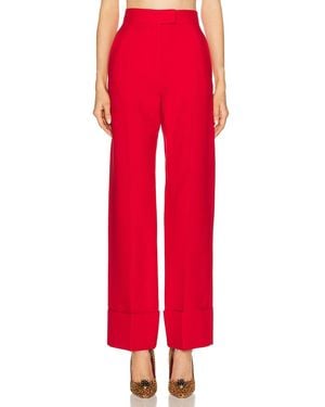 Valentino Crepe Couture Pant - Red