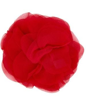 Helsa Silk Flower Pin - Red