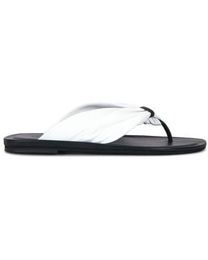 Loulou de Saison Agora Draped Sandal - White