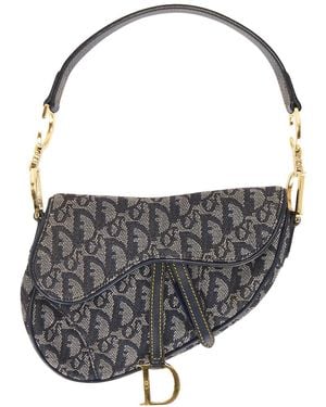 Dior Vintage Issimo Saddle Bag - Gray