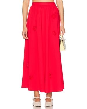 Caroline Constas Marcheline Midi Skirt - Red