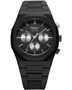 D1 Milano Polychrono 40.5Mm Watch - Black