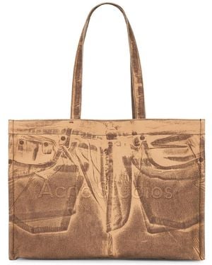 Acne Studios Logo Shopper Bag - Brown