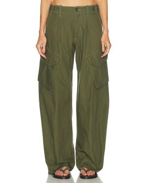 R13 Barrel Cargo Pant - Green