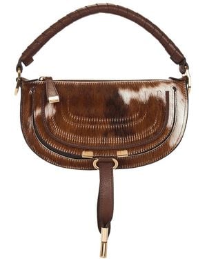 Chloé Marcie Shoulder Bag - Brown