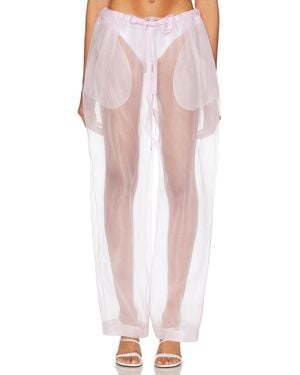 KHAITE Trenton Organza Pant - Pink