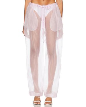 KHAITE Trenton Organza Pant - Pink