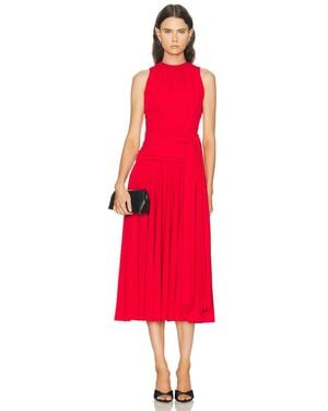 Brandon Maxwell Isadora Draped Jersey Dress - Red
