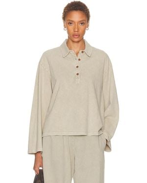The Upside Soho Rhea Polo Top - Natural