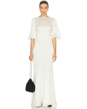 Bode Claret Gown - White