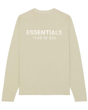 Fear Of God Classic Fit Long Sleeve Tee - Natural