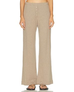 Leset Pointelle Boxer Pant - Natural