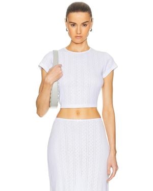 Cou Cou Intimates The Cropped Baby Tee - White