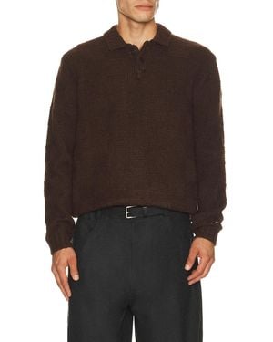 Percival Shugart Boxy Knit Sweater - Brown