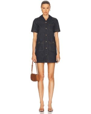Moncler Button Up Mini Dress - Blue