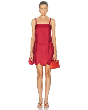 Miu Miu Seta Shappe Dress - Red