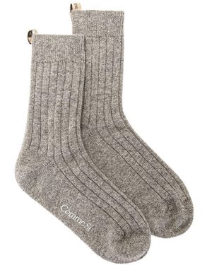 Comme Si The Cashmere Sock - Gray
