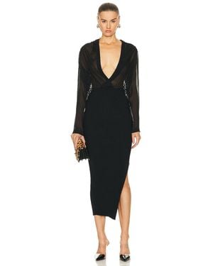 Alaïa Alaïa Long Sleeve Dress - Black