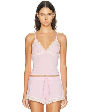 Fleur du Mal Butter Rib Cami Top - White