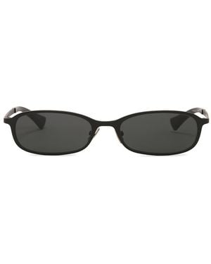 Saint Laurent Metal Oval Sunglasses - Black