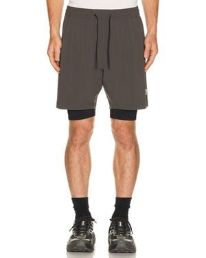 Reigning Champ 4-Way Stretch Nylon Combo Standard Training Short 7 - Gray