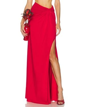 Sid Neigum Braid Skirt - Red