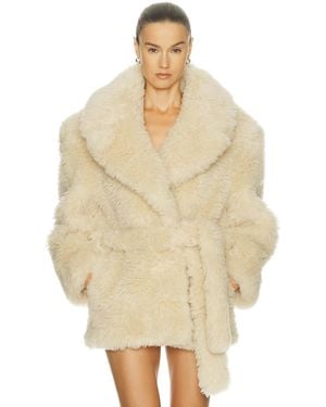 Stella McCartney Short Teddy Jacket - Natural