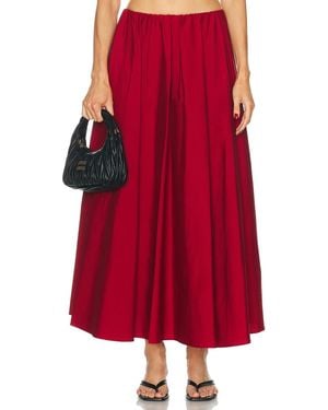 STAUD Milano Skirt - Red