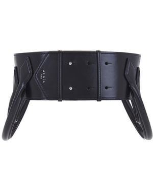 Alaïa Teckel Double Belt - Blue