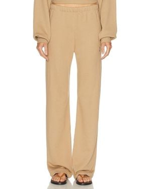 ÉTERNE Straight Leg Sweatpant - Natural