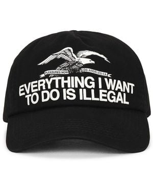 Pleasures Illegal Snapback Hat - Black