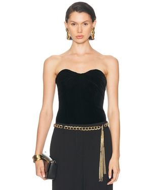 Tom Ford Strapless Corset Top - Black