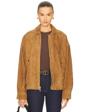 GRLFRND Wren Suede Bomber - Blue
