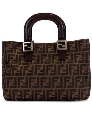 Fendi Zucca Handbag - Brown