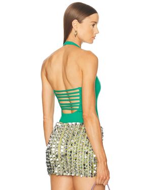 Fleur du Mal Sofia Bodysuit - Green