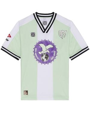 Off-White c/o Virgil Abloh Cap 23 Soccer Short Sleeve Tee - Multicolor