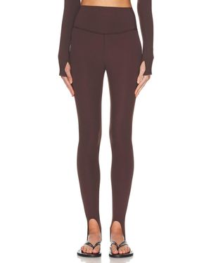 Splits59 River High Waist Airweight Stirrup Legging - Brown
