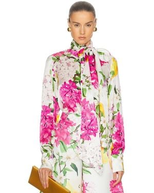 LEO LIN Freya Tie Neck Blouse - Pink