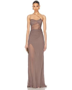 The Sei Strappy Diaphanous Gown - Multicolor