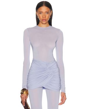 Alexandre Vauthier Long Sleeve Bodysuit - Purple