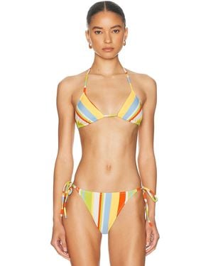 Solid & Striped The Iris Bikini Top - Orange