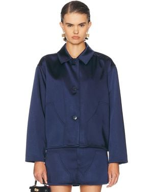 RENGGLI Satin Jacket - Blue