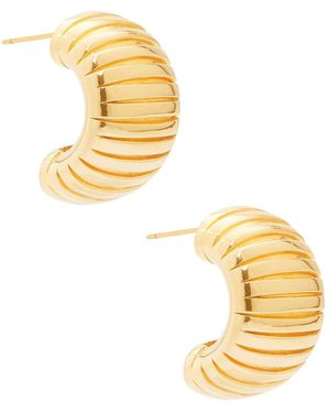 Mega Large Step Earrings - Metallic