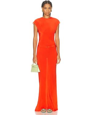 SIR. Fresca Belted Midi Dress - Red