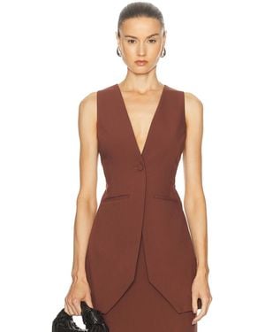AKNVAS For Fwrd Tatia Vest - Brown