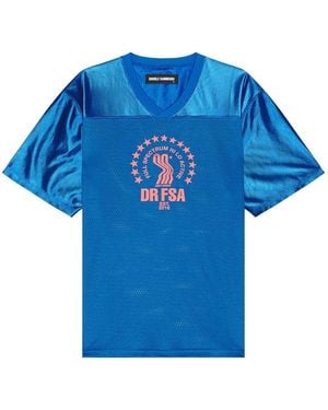 DOUBLE RAINBOUU Football Jersey - Blue